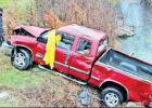 Pickup driver winds up in ditch, critically injured 