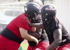 Conditioning pays off for players at first football practice